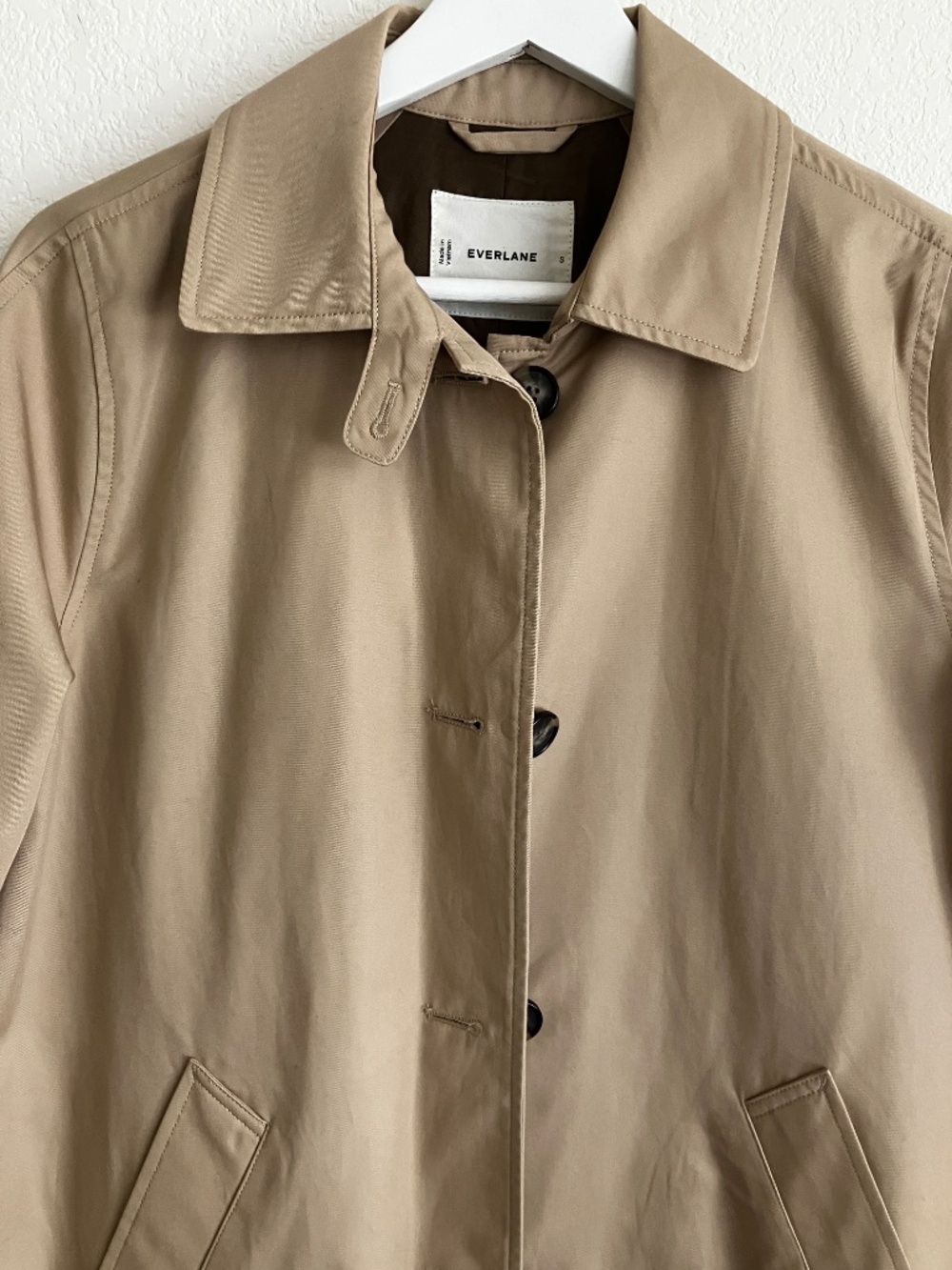 Everlane Mac Coat, S, cornstalk - Picture 4 of 7
